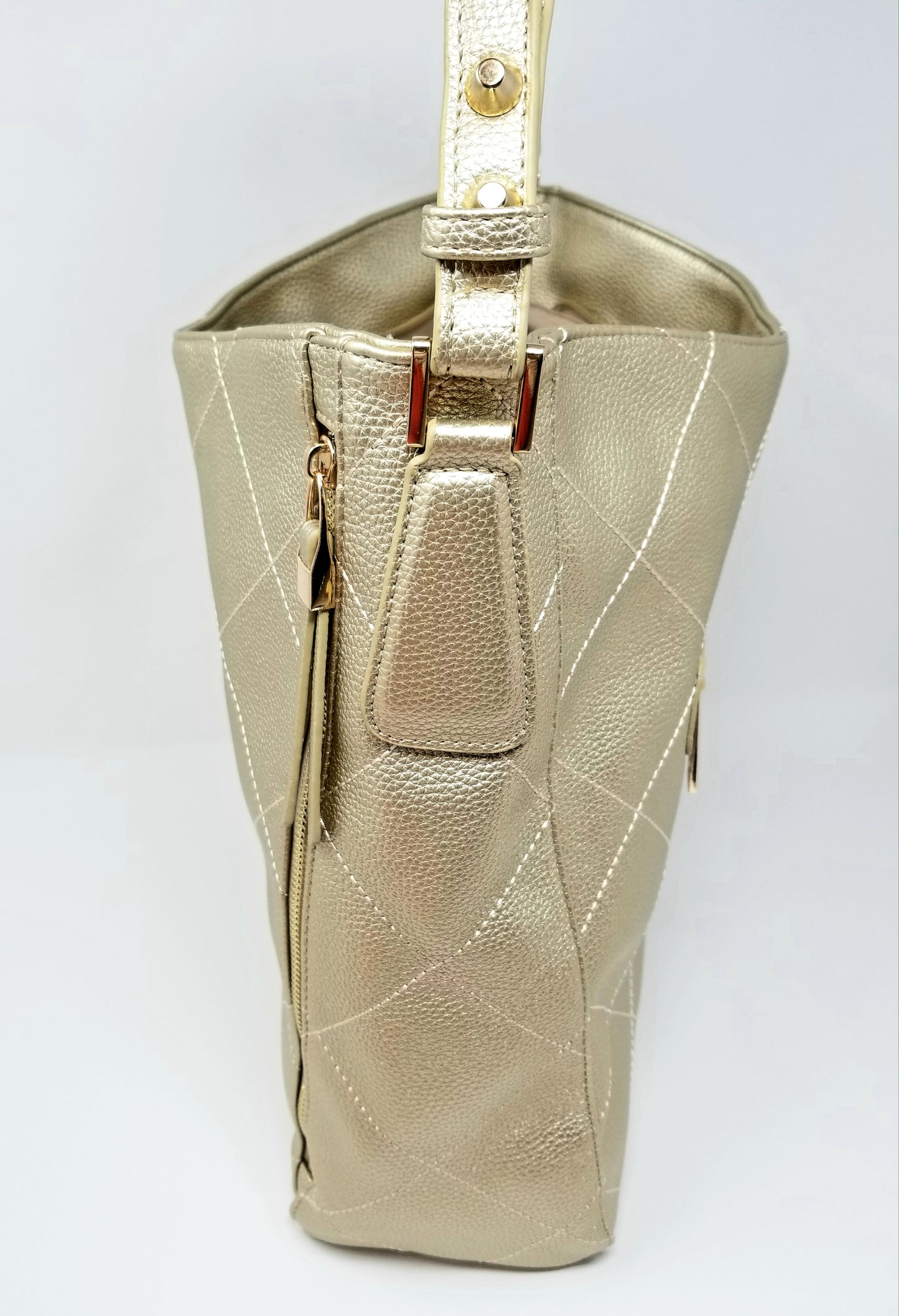 Diamond Stitched Hobo Bag