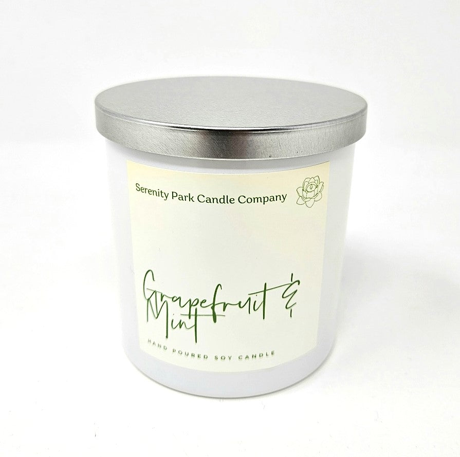 Grapefruit and Mint Scented Candle