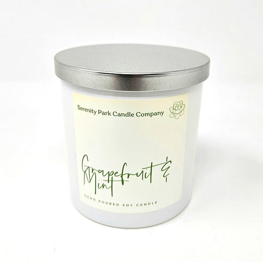 Grapefruit and Mint Scented Candle