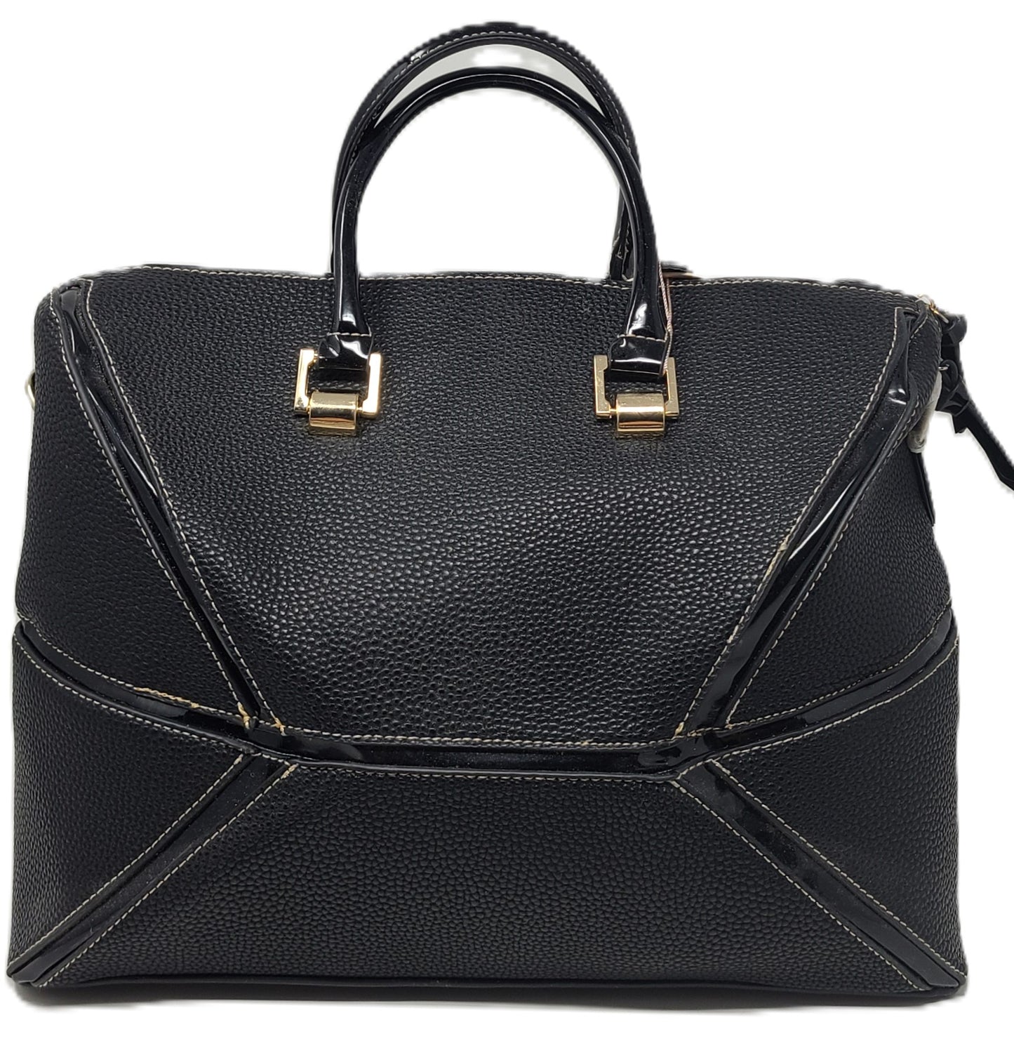 Vegan Leather Collapsible Satchel