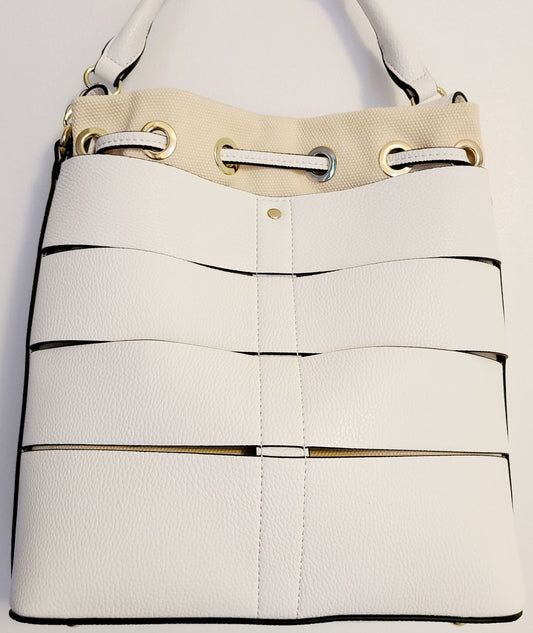 White Shoulder Bag by SR