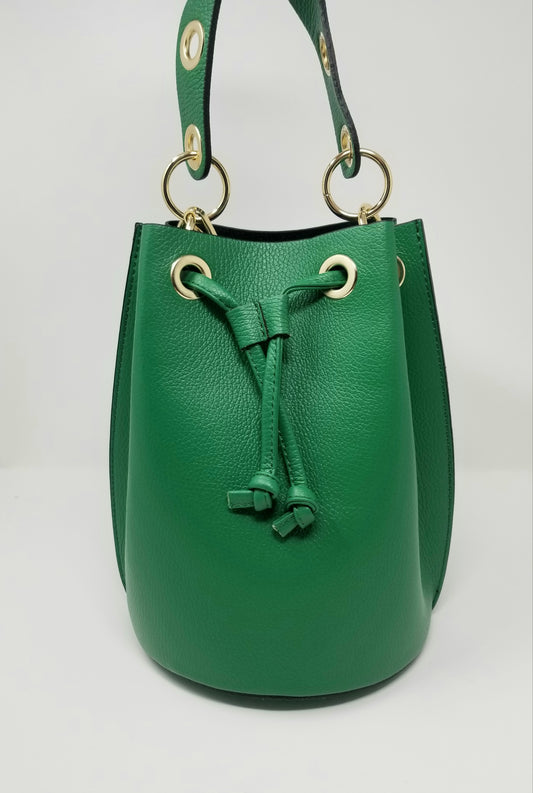 Malora Leather Bucket Bag