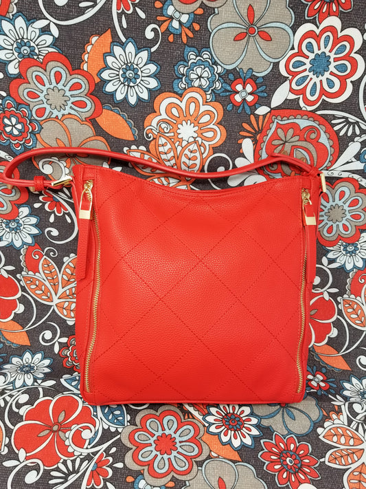 Pebble Nappa Diamond Stitched Hobo Bag