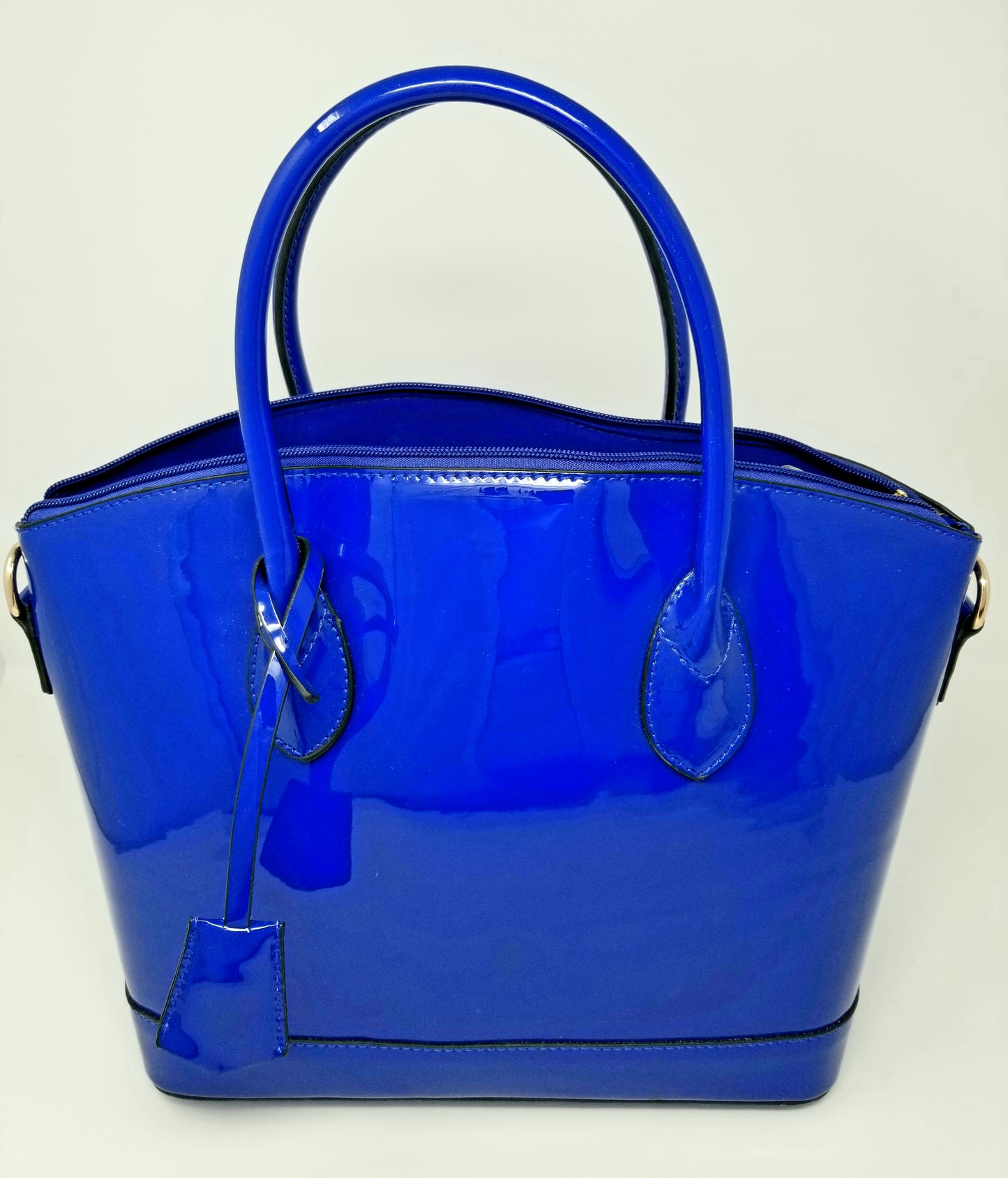 Elegant Patent Leather Satchel