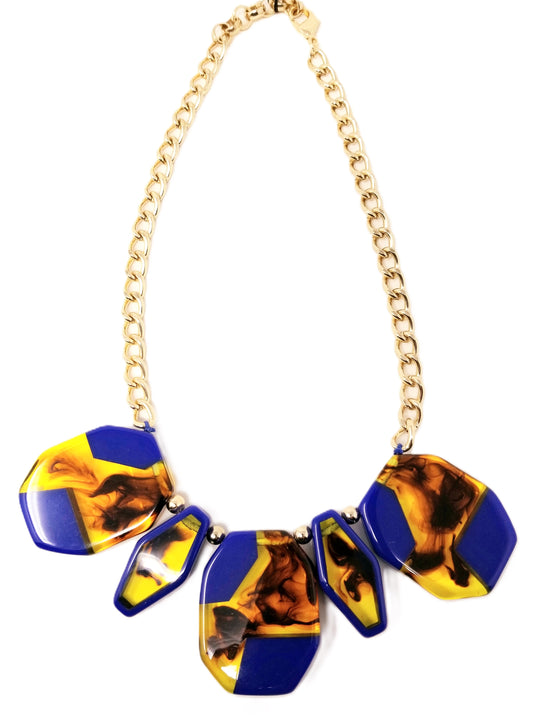 Multi-Colored Glass Necklace