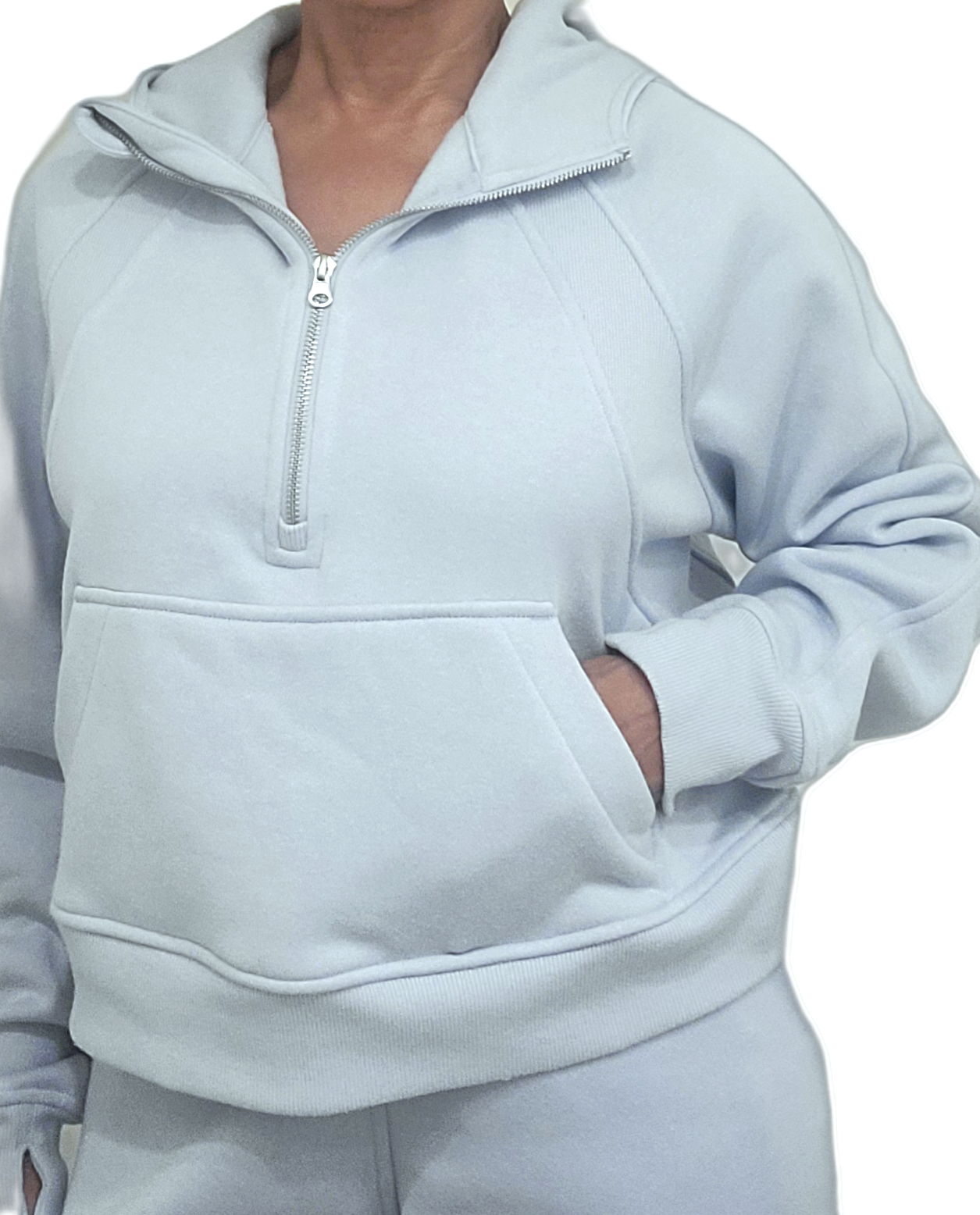 Oversized Half-Zip Hoodie