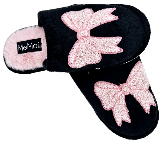 Bow Plush Slippers