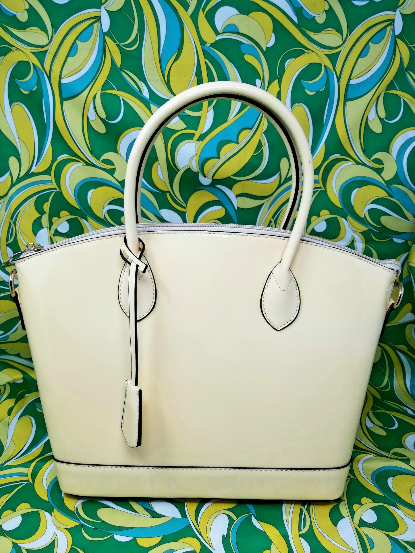 Elegant Patent Leather Satchel