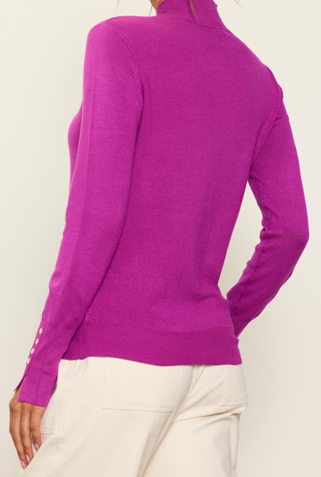 Long Sleeve Mock Neck Sweater