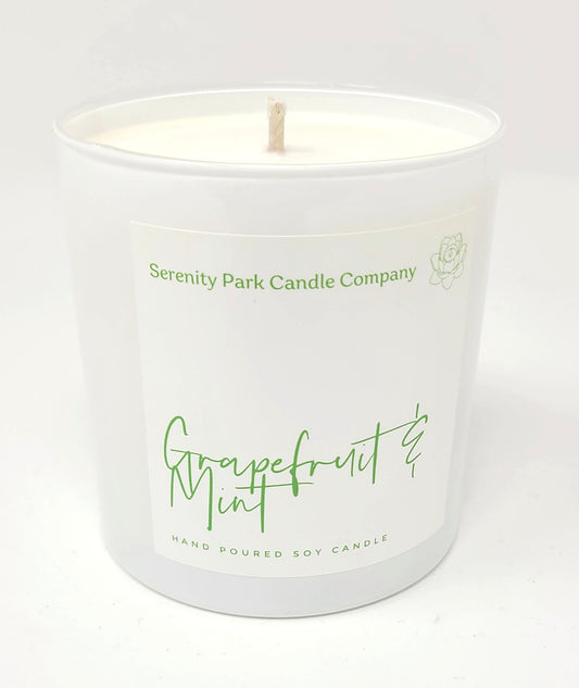 Grapefruit and Mint Scented Candle