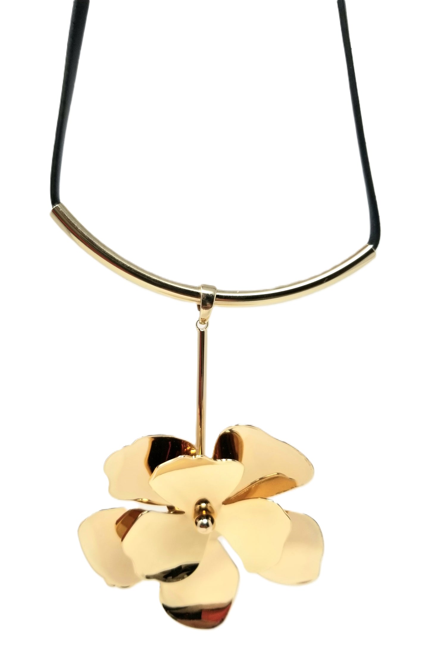 Gold Flowered Necklace