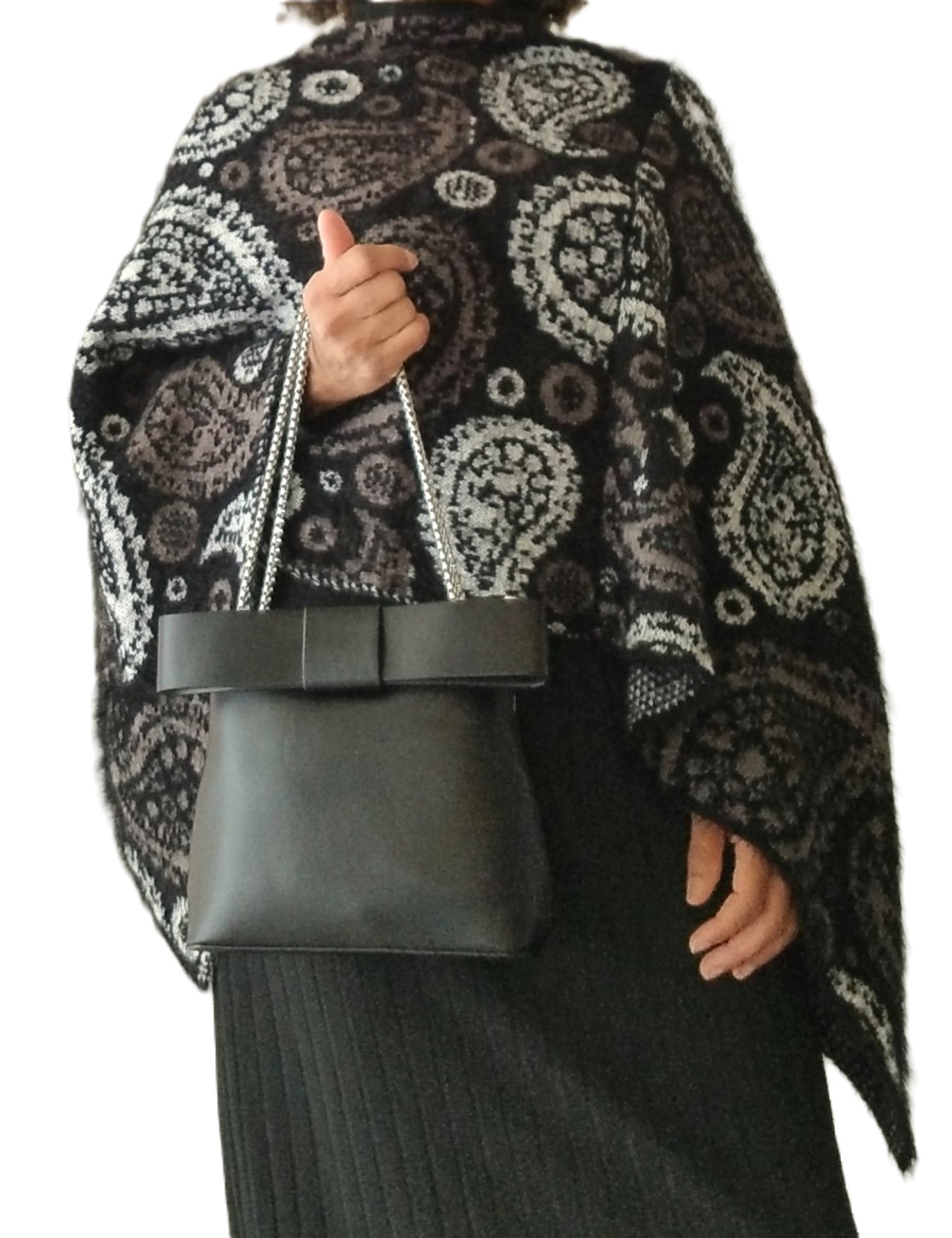 Paisley Print Poncho