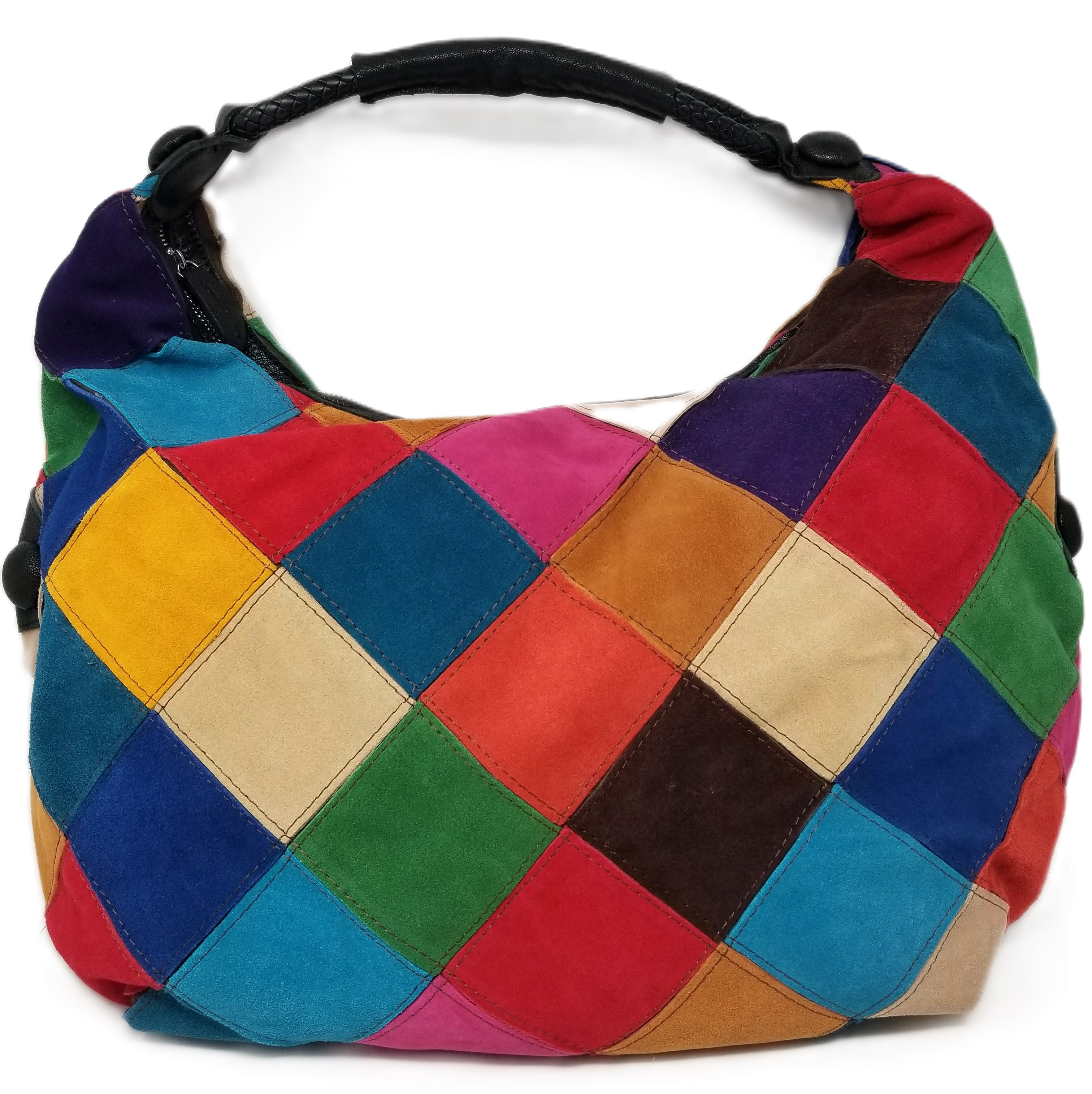 Suede Patchwork Bag
