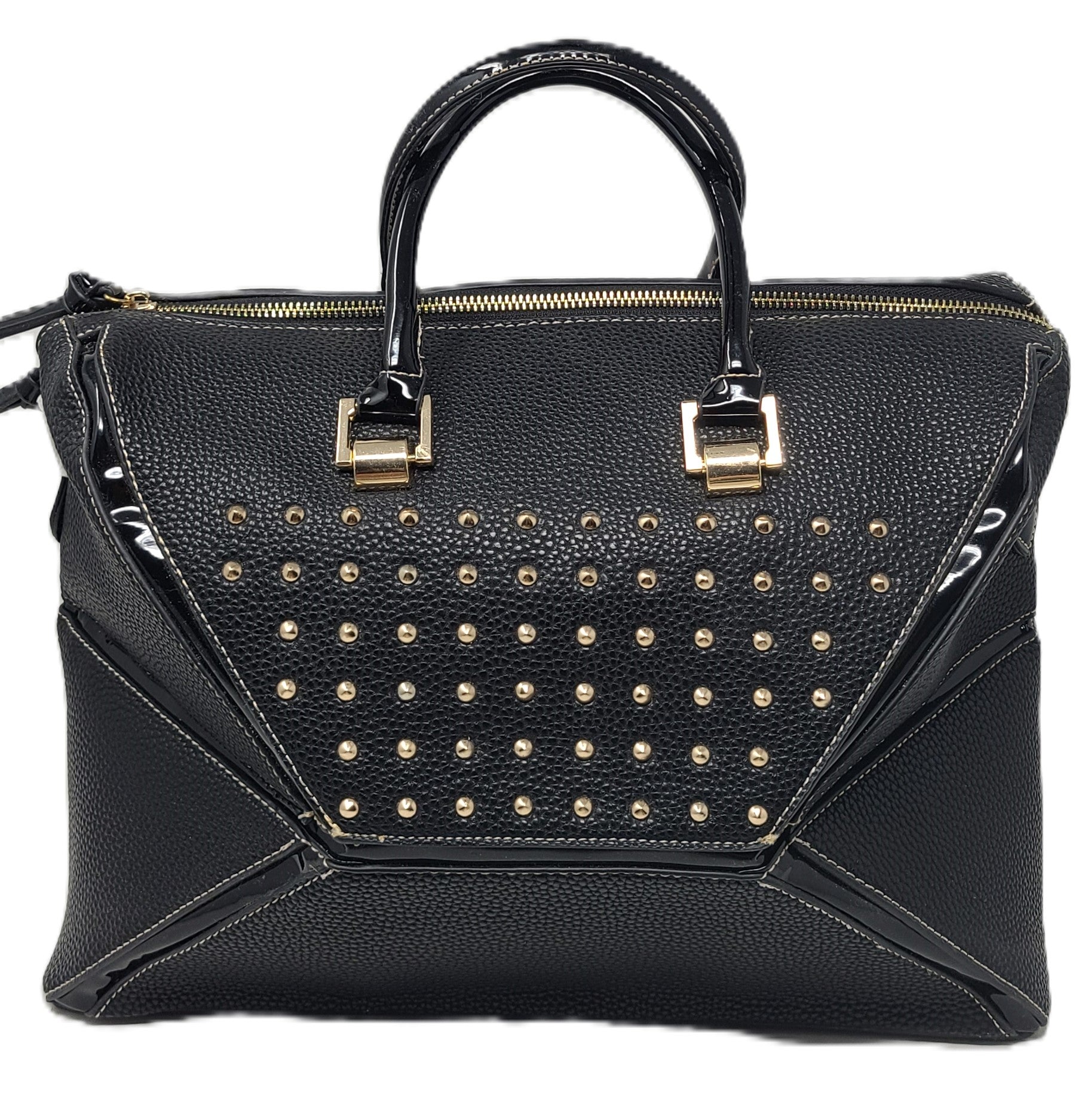 Vegan Leather Collapsible Satchel