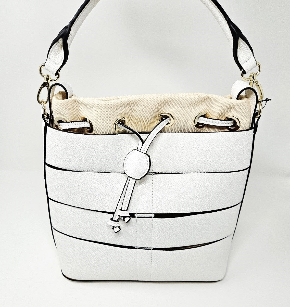 White Shoulder Bag by SR