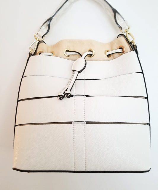 White Shoulder Bag by SR