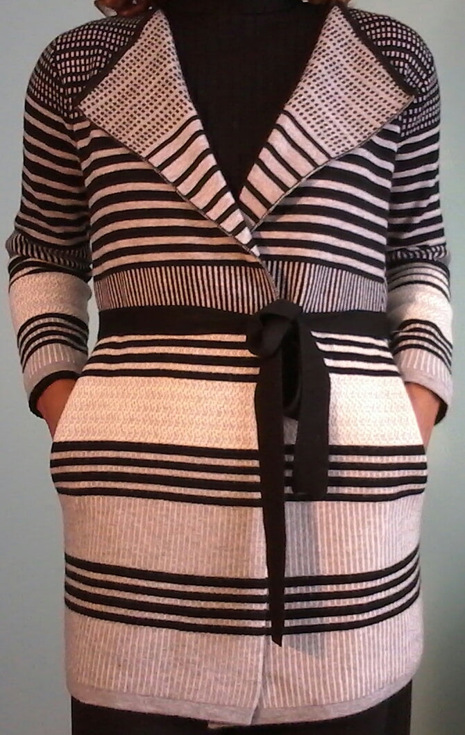 Striped Knit Cardigan