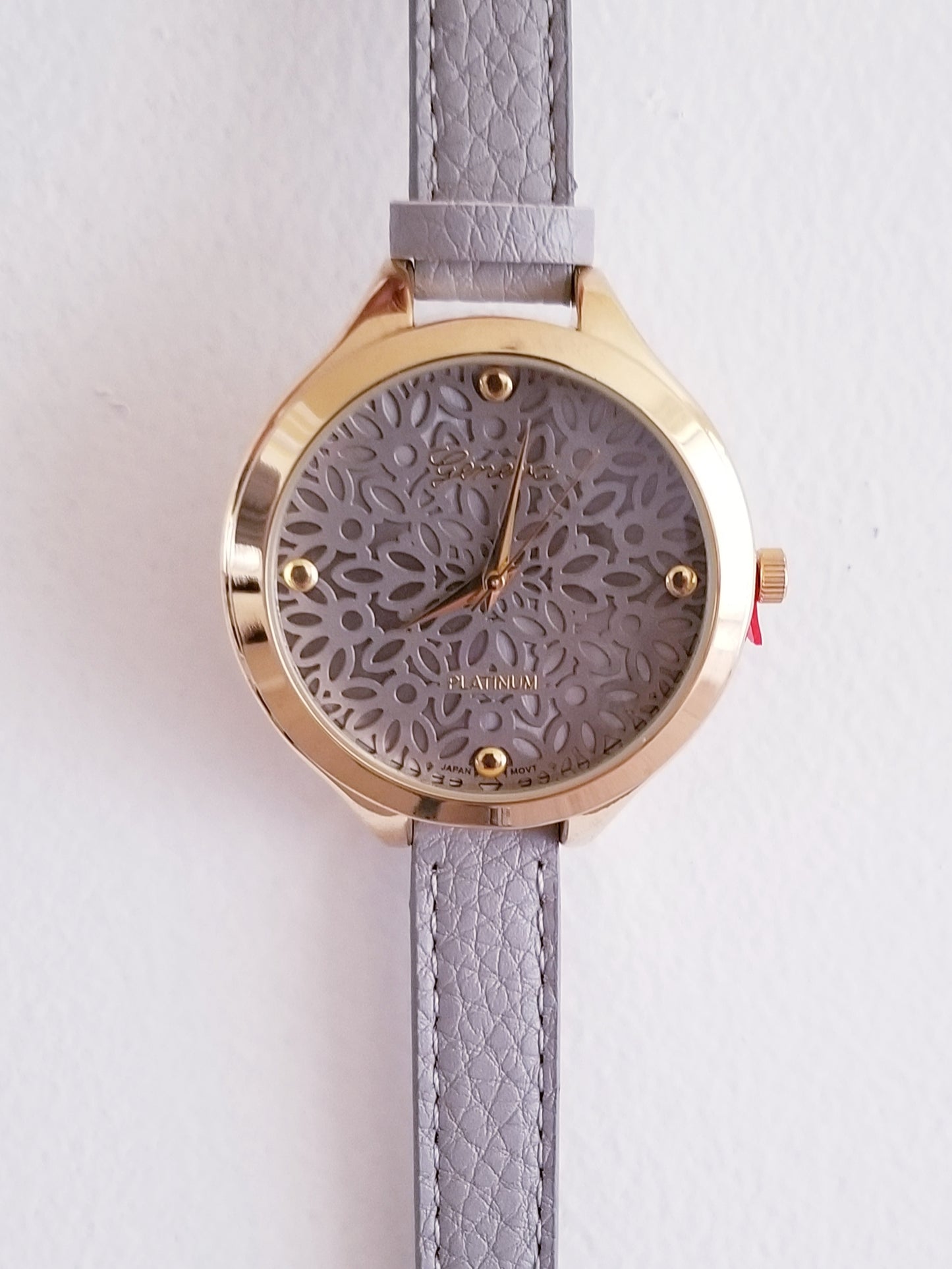 Geneva Watch with Floral Face