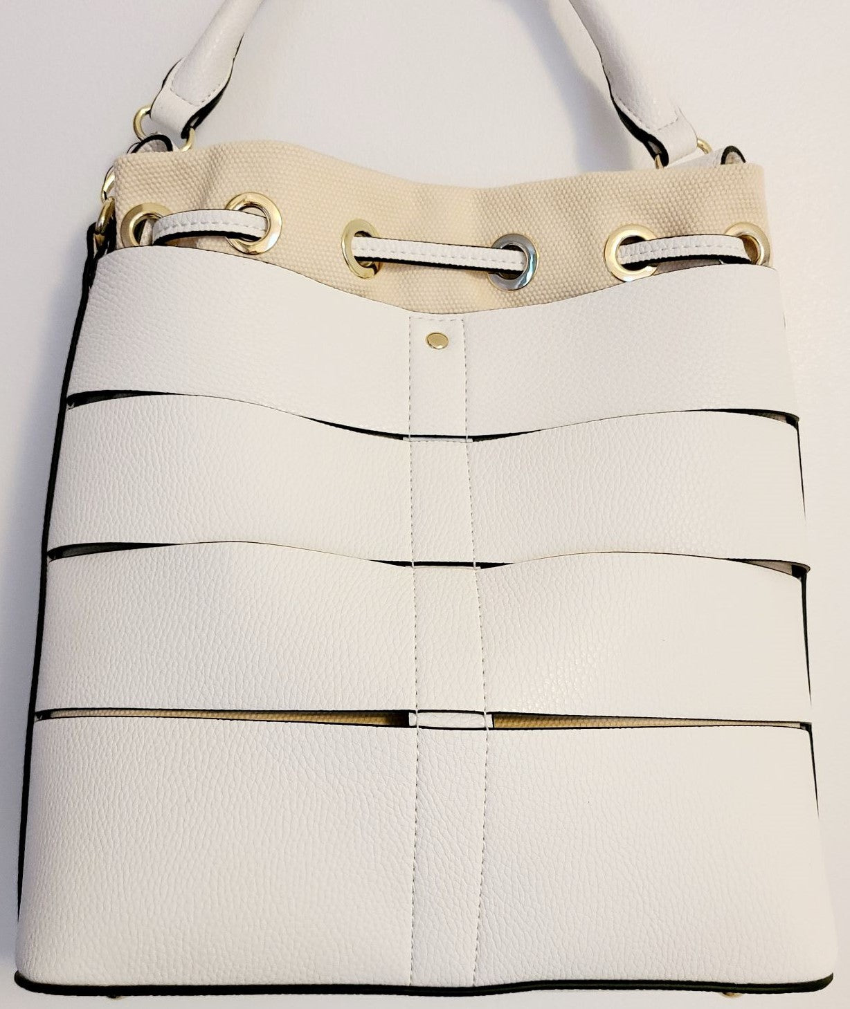 White Shoulder Bag by SR