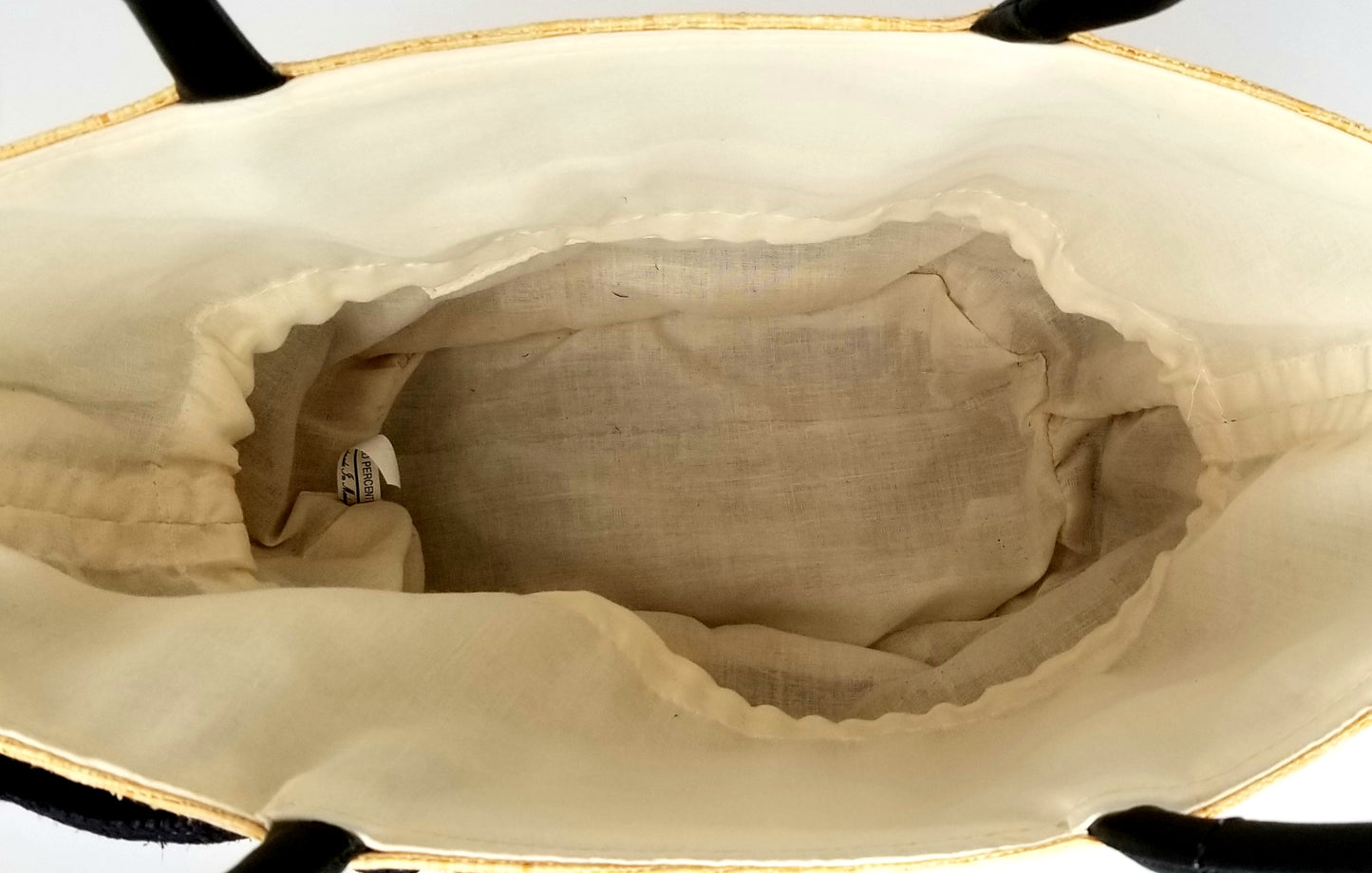 Straw Bucket Bag with Bow