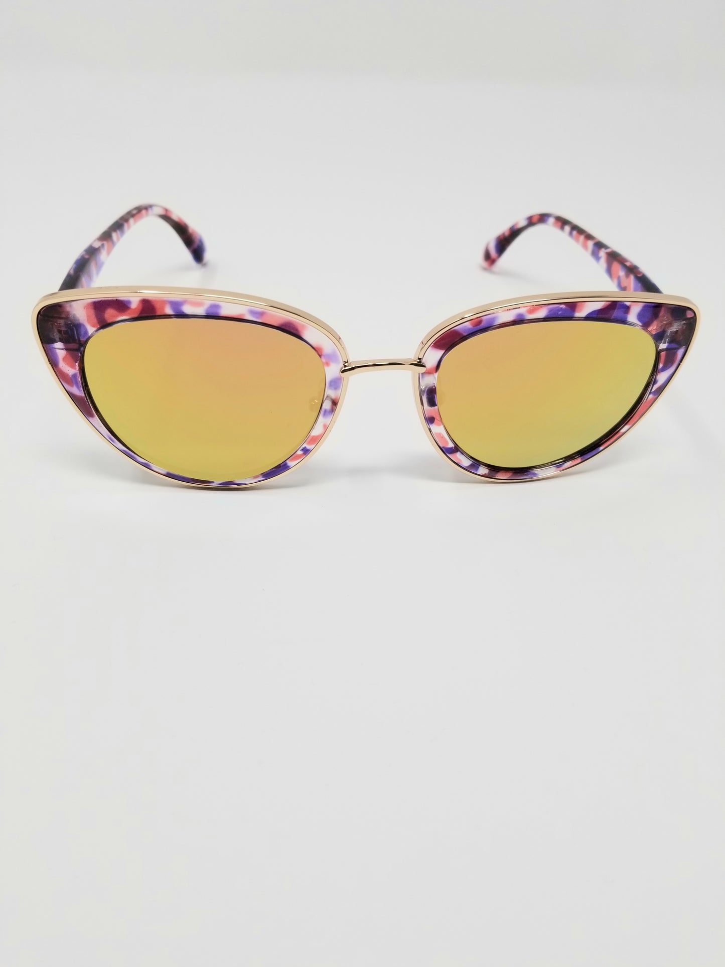 Tortoise Shell Cat-Eye Frame Sunglasses