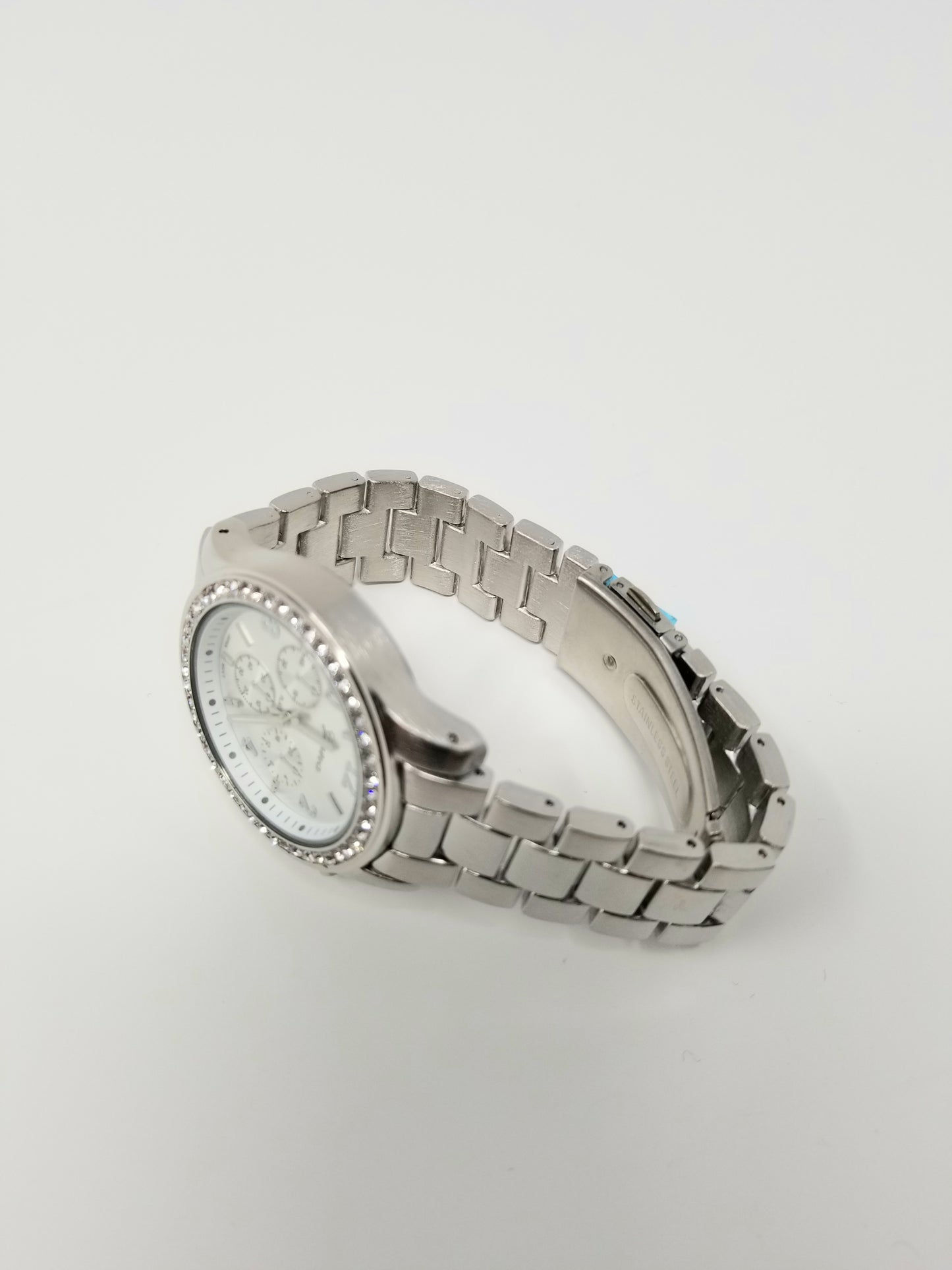 Geneva Silver-Tone Multifunction Watch