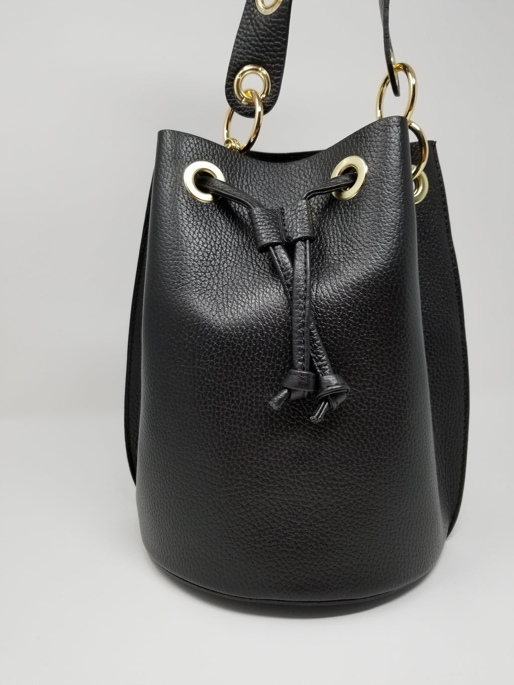 Malora Leather Bucket Bag