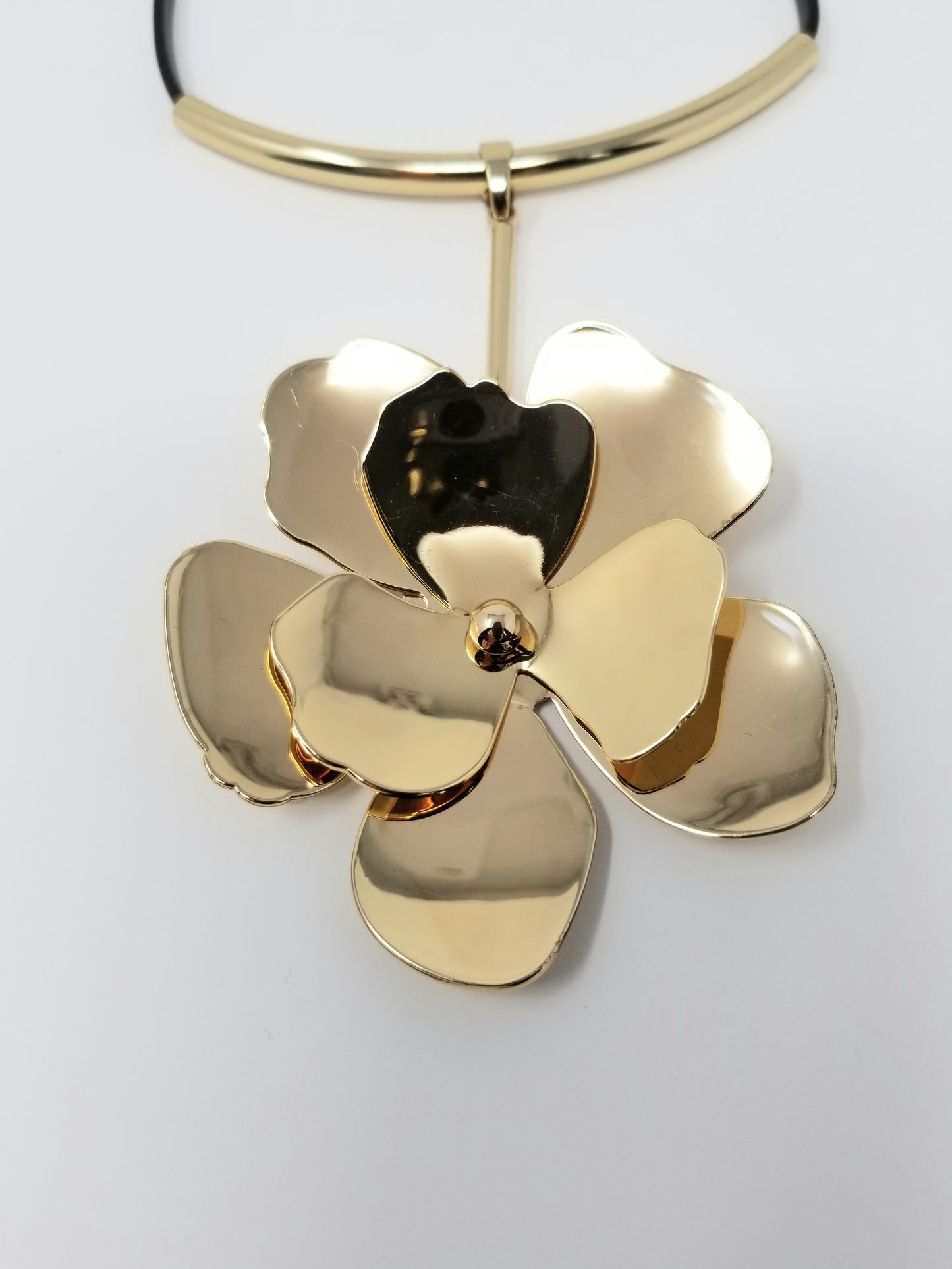 Gold Flowered Necklace