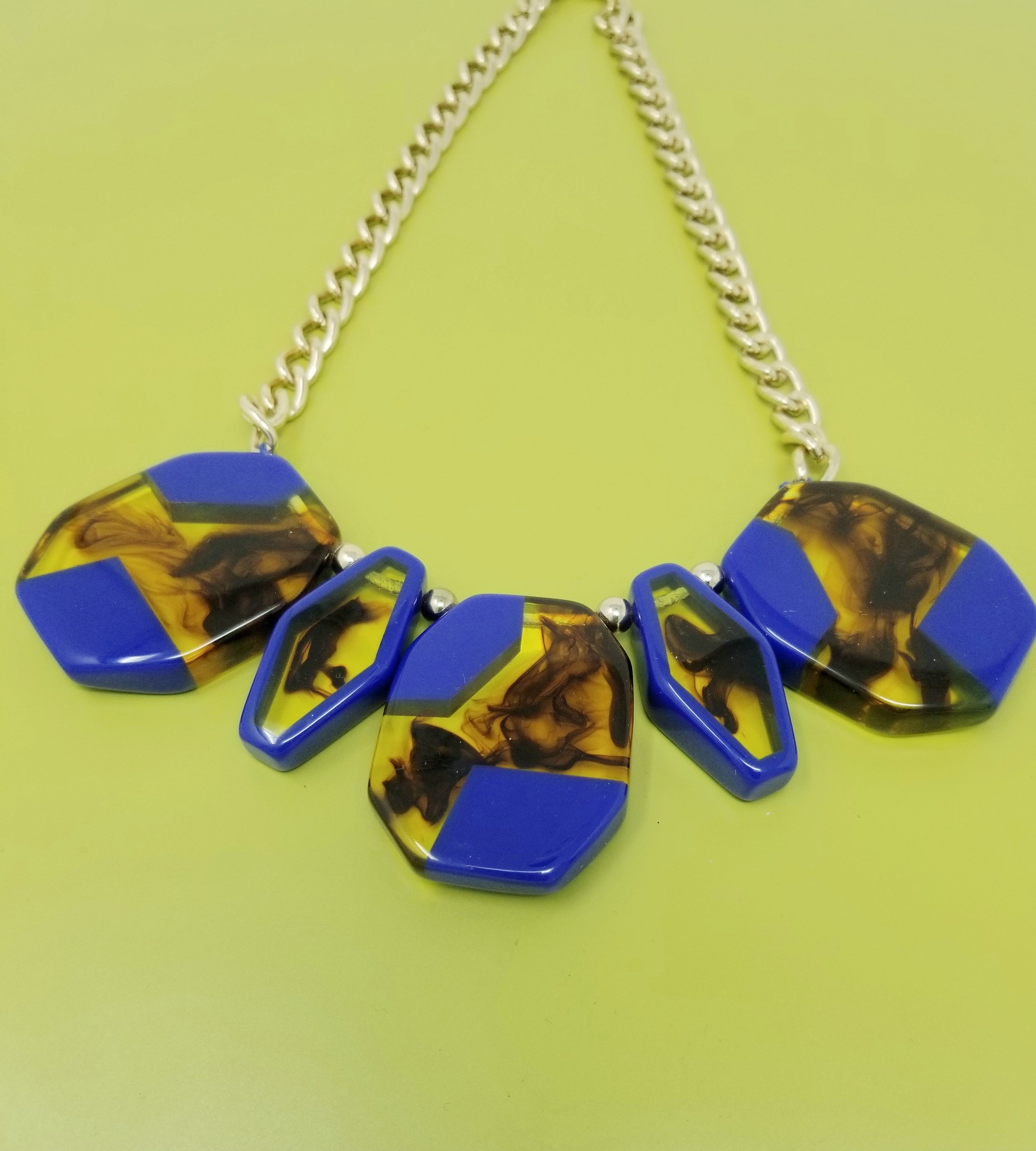 Multi-Colored Glass Necklace